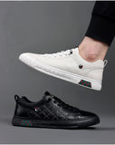 Men's Casual Shoes Designer Luxury Knurling Genuine Leather Flats Skateboard Street Sneakers Mart Lion   