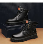 Walking Boots for Men Outdoor Boots Men's Ankle Boots Winter High Top Casual Shoes Classic Design MartLion