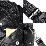Women Luxury Handbags Bags Designer Vintage Soft Leather Female Satchel Motorcycle Tote Messenger Mart Lion   