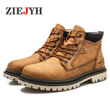 Autumn Winter Men's Military Boots Special Tactical Desert Combat Ankle Army Work Shoes Leather Snow Mart Lion   