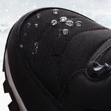 Winter Snow Boots Men's Women Rotatory Button Waterproof Outdoor Cotton Shoes Keep Warm High Top Hiking Winter Shoes MartLion   