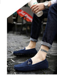 Handmade Genuine Leather Men's Loafers Casual Shoes Boat Shoes Driving Walking Casual Loafers Mart Lion   