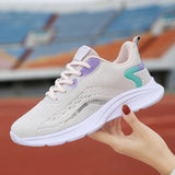 Women Casual Shoes Outdoor Sports Running Light Luxury Sneakers Breathable Walking Mesh Vulcanize MartLion   