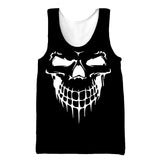 Cool Skull 3D Print Men's Tank Tops Casual Hip Hop Graphic Streetwear Fitness Summer Sleeveless Shirts Mart Lion 1 XL 