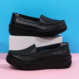 Women Flat Shoes Summer Tendon Bottom Women Loafers Lightweight Slip on White Casual Sports Shoes Hollow MartLion 41 black4
