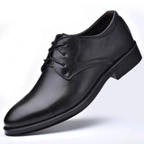 Men Leather Shoes Dress Shoes All-Match Casual Shoes MartLion   