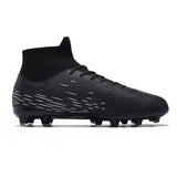 Soccer Shoes Men's For Training Elastic Spikes Cleats Non Slip Wear Resistant Lightweight Ankle Protect Football MartLion   