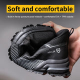 Safety Shoes Men's Steel Toe Sneaker Puncture Proof Work Boots Anti-smash Safety Boots Industrial Work MartLion   