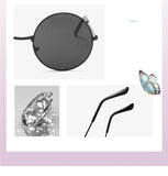Multi Color Retro Round Sunglasses Wedding Groomsman Decorative Glasses Eyewear Black Trendy Alloy Outside Glasses MartLion   