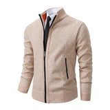 Vintage Knitted Cardigan Jackets Men's Winter Casual Long Sleeve Turn-down Collar Sweater Coats Autumn Outerwear MartLion   