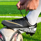 Men's Soccer Shoes Teens Outdoor Training Football Boots AG TF Boys Non-Slip Ankle Sneakers Chuteiras De Futebol MartLion   