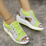 Sandals Lady Platform Chunky Women's Open Toe Casual Summer Sports Shoes MartLion   