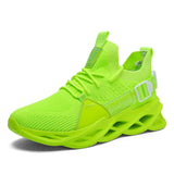 Casual Sneakers Men's Women Breathable Mesh Running Lightweight Casual Shoes Vulcanized Walking MartLion Fluorescent green 36 