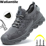Summer Safety Shoes Men's Puncture Proof Construction Work Industrial Non-slip Indestructible Sneakers Boots MartLion   