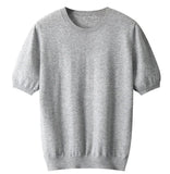 T-shirt Men Base Layer Merino Shirt Wicking  Short T-shir MartLion GRAY L CHINA