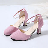 women stylish high heel pumps lady party spring summer 5.5cm high heels pink shoes MartLion b 40 