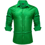 Long Sleeve Shirts Men's Metallic Sequins Prom Party Luxury Disco Shirts Designer Clothing MartLion CY-2390 S 