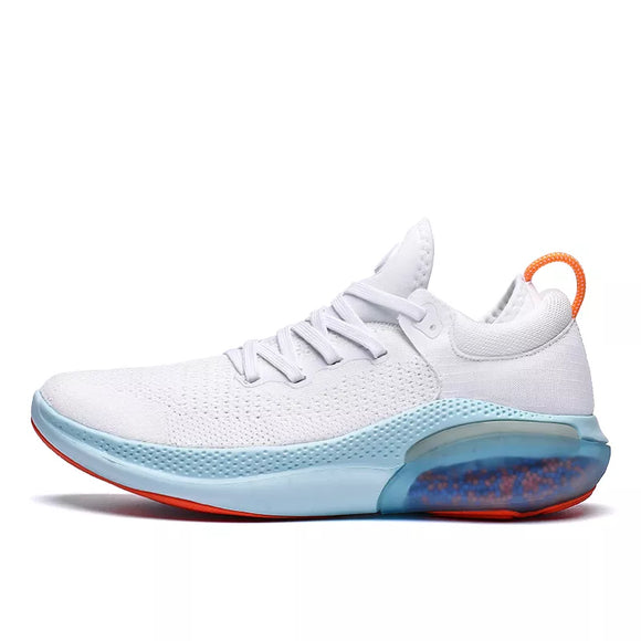 Design Men's Sneakers Air Cushion Running Shoes for Women Sport Breathable Flying Weave Outdoor Jogging MartLion whiteblue 39 