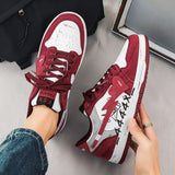 Men's Casual Sneakers Creative Heart Tennis Sport Running Shoes Skateboard Flats Walking Jogging Trainers Mart Lion   