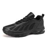 Men's Sports Air Cushion Shoes Ultra-Light Sports Running Casual Non-slip Wear-resistant Running Mart Lion Black 39 