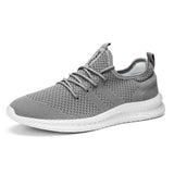 Damyuan Running Shoes Men's Sneakers Flying Woven Breathable Casual Jogging Sport Gym Trainers Mart Lion 6056gray 42 