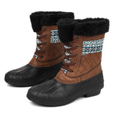 Classic Winter Boots for women Warm Durable Flat Wool Women's Snow Shoes Mart Lion Auburn 36 