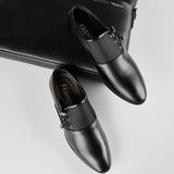 Men's Shoes Dress Leather Wedding Black Loafers Chaussure Homme Zapatos De Hombre Mart Lion   