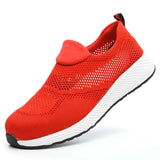 Summer Mesh Lightweight Work Sneakers Steel Toe Men Women Work Safety Shoes Breathable Construction Shoes Work Boots Footwear MartLion