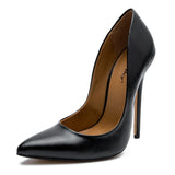High Heels Shoes Women Pumps Large White Stiletto Heel Patent Leather Office Wedding Shoes Hey