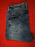 Jeans Black Label Tinted American  Street Wash Repair Low Raise Skinny Denim Jeans MartLion   