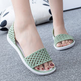 Women Beach Sandals Summer Candy Color Shoes Peep Toe Stappy Valentine Rainbow Clogs Jelly Flats Mart Lion   