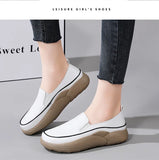 Women Shoes Flats Leather Sneakers Casual Walking Footwear Loafers MartLion   