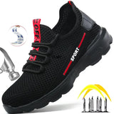 Composite Toe Men's Safety Shoes Anti-smash Anti-stab Sneaker Insulated Work Lightweight Breathable MartLion   