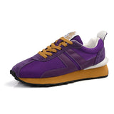 Purple Men's Chunky Sneakers Couple Casual Sneakers Hip hop Streetwear Platform Shoes Breathable Mesh Sports Mart Lion Purple 36 