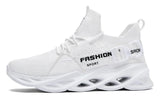 Men's Running Sneakers Breathable Non-slip Shoes Lightweight Tennis Fluorescent MartLion G133-white EU36 