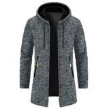 Sweatwear Men's Hoodies Long Sleeve Sweatshirts for Men Zipper Hooded Mens Oversize Winter Top Jacket Coat Black Sweater MartLion   