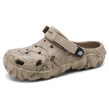 Men's Shoes Slippers Garden Flat Sandals Platform Summer Sneakers Outdoor Flip Flops Home Clogs MartLion 9527-Khaki 40 