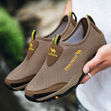 Men's Mesh Outdoor Breathable Casual Shoes Summer Slip-on Flats Sneakers Tennis Loafers Mart Lion   