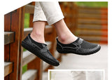 Men's Sandals Outdoor Breathable Beach Shoes Lightweight Summer Casual Slip On Water Wear Resistant Mart Lion   