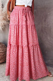 Ethnic Style Vintage Long Skirt Women Summer Loose Beach Ladies  Casual MartLion   