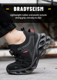 Rotating Button Safety Men's Anti-smash Anti-puncture Work Shoes Protective Sneakers Indestructible Boots MartLion   