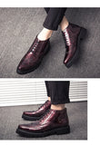 Leather Shoes Sneakers High-top Shoes Casual Boots Canvas Outdoor Men's MartLion   