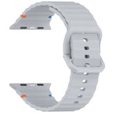 Watch 10 46mm 42mm Silicone Strap Colorful Sport Wristband10 9 8 7 6 45mm 42/44/40mm 38mm Watchband MartLion Light Gray 38 40 41mm 