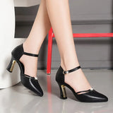 women stylish high heel pumps lady party spring summer 5.5cm high heels pink shoes MartLion x 38 