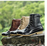 Winter Women Snow Boots PU Leather Hiking Shoes Thick Plush Super Warm Anti-Slip Sports Casual MartLion
