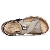 Summer Beach Sandals Men's Open Toe Outdoor Shoes Rubber Designer Non-slip Mart Lion   