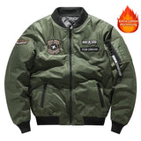 Men's black winter Clothing bomber coat racing motorcycle Clothes luxury tactical garments military jackets MartLion Army Green  warm M 45-52.5kg 