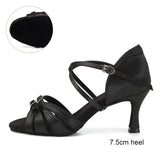 Ballroom Dance Shoes for Women Latin Modern Tango Salsa Training Sandals Practice Satin MartLion