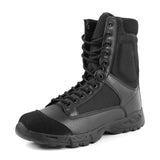 Combat Training Military Tactical Boots Outdoor Hiking Shoes High Top Breathable Non-slip Climbing Hunting Trekking Men's MartLion Black 38 