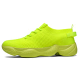 Sneakers Men's Breathable Summer Sport Shoes Mesh Running Chunky Tennis Slip on Casual Walking MartLion Yellow 36 